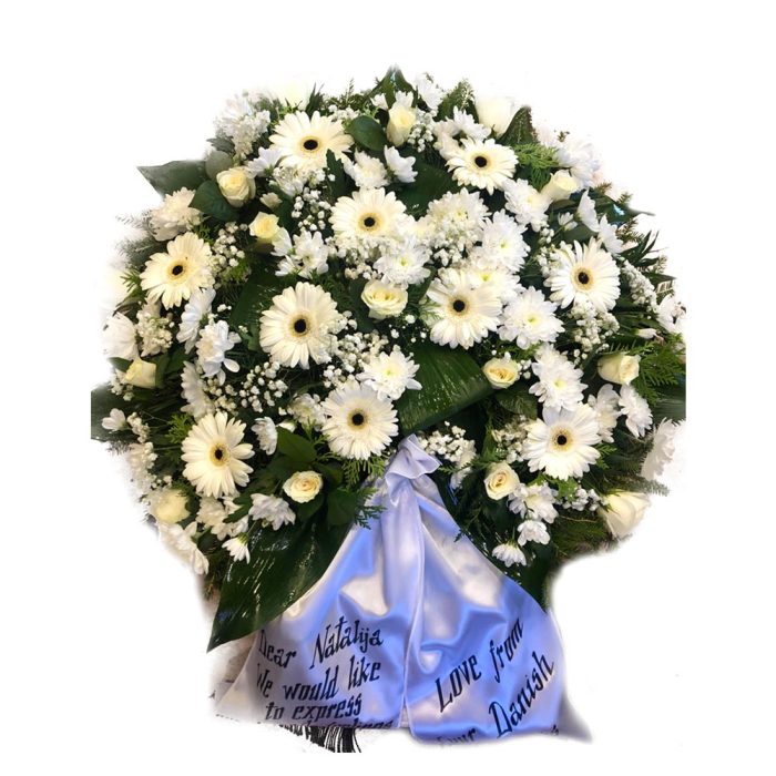 Round mourning wreath #02