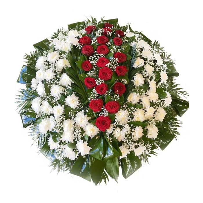 Round mourning wreath #05
