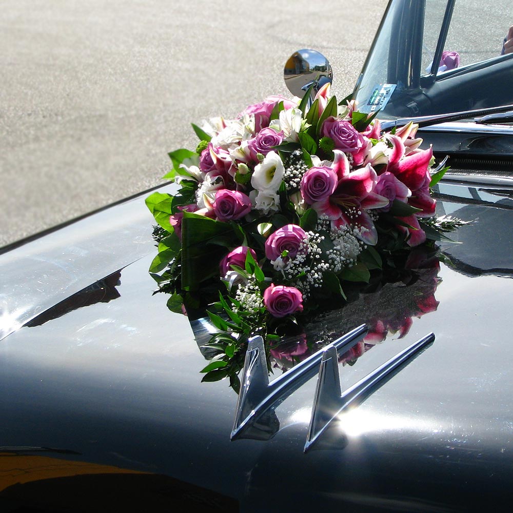 Auto dekors kāzām #20 - ZiediKarmena